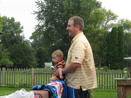 My son in law Adam and adorable grandson