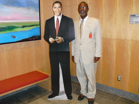Obama Cutout at US Embbasy in Sierra leone