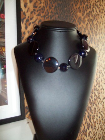 Black Circle Necklace