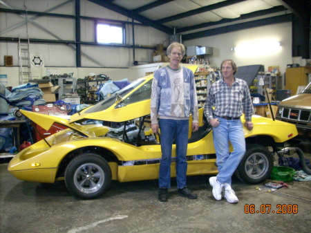 my Sterling kit car project: Bill (brother)& I