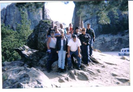 The Gang at Mt Rushmore uring Sturgis