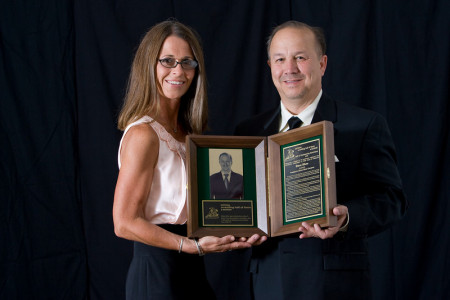 Debbie and I at the Wrestling Hall of Fame