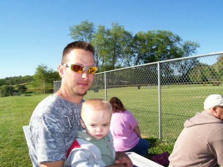 Son-in-law Donny and Grandson Austin 1 yr old