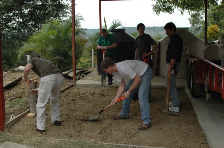 Josh getting dirty in Mexico