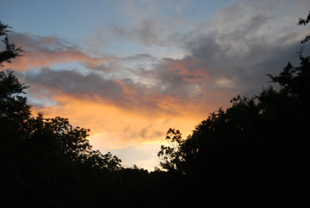 Sunset From Our Cabin Porch