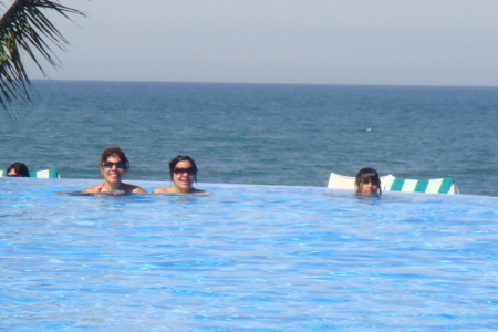 IN THE POOL...SIS ADRIANA AND DAVEY