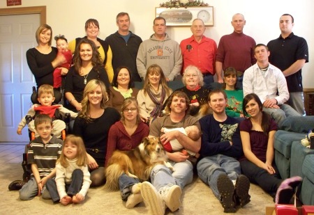 Hoffman Family at Christmas 2008