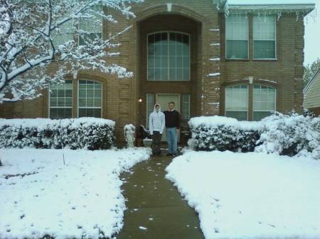 March snow in Texas