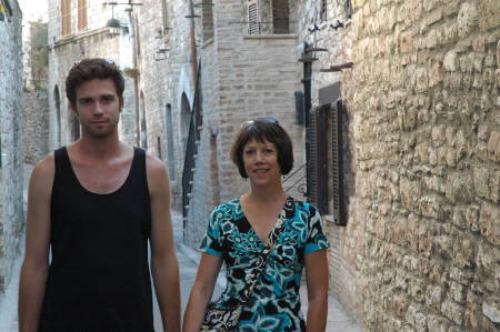Andrew and Judy in Assisi, Italia 2009
