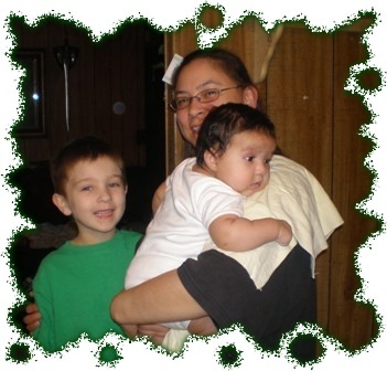 my youngest, my grandbaby and me