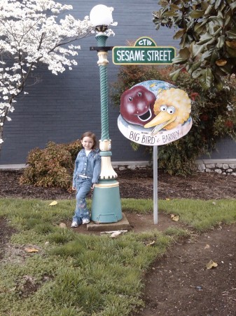 Megan knows the way to Sesame Street