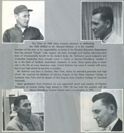 Coach Kellman from the 1963 Yearbook