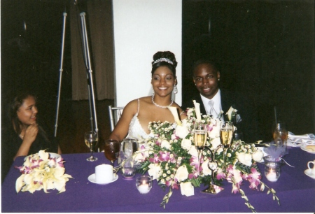 My daughter and son-in-law at their reception.