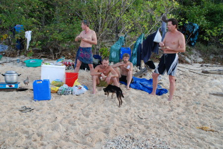 My American friends on Decabaitot Island