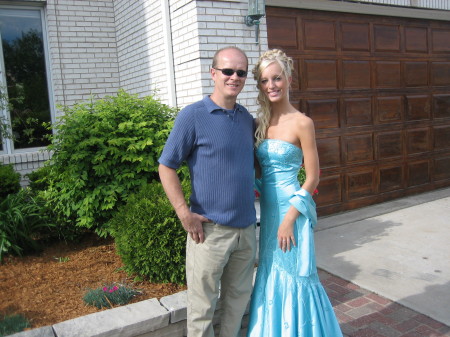 My daughters homecoming pictured with dad