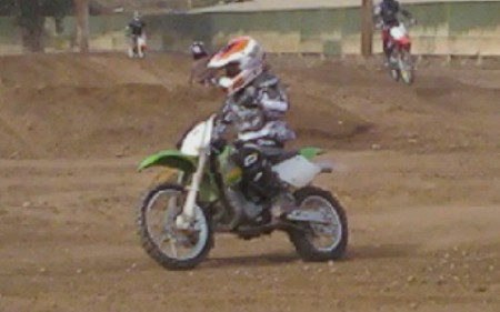 my boy on his KX 85