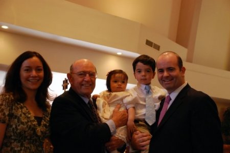 Our grandchildrens' baptism in LA