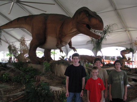 Dinosaurs at Moody Gardens