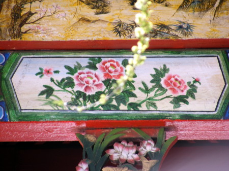 Temple facade detail