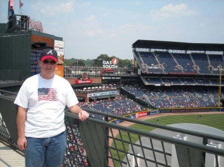 Me at the Braves/Red Sox game.
