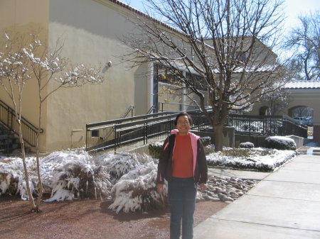 My wonderful young wife enjoying snow 1st time