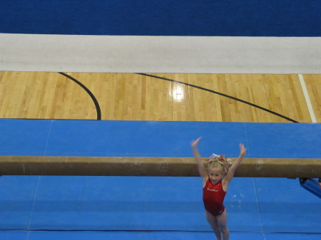 Mattie, State Gymnastics Meet, April 18, 2009