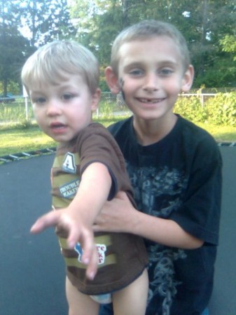 Two youngest grandsons