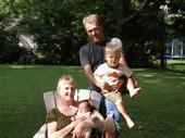 my husband and grandkids 09/08