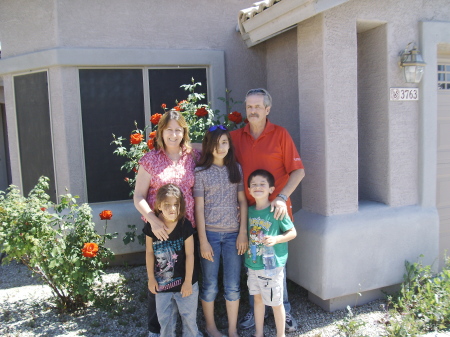 Mike and I and the grandkids