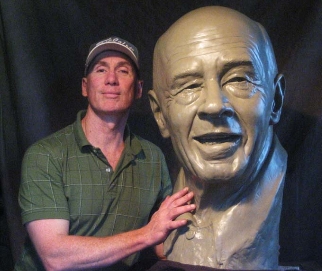 Sculpture of Author Henry Miller