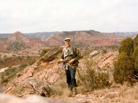 Summer, 1982. Hiking in Palo Duro canyon.