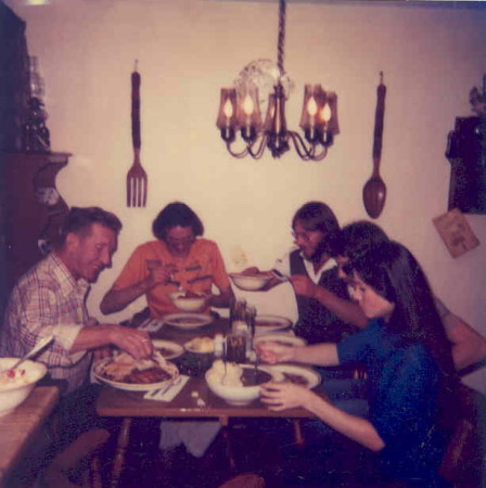 Mark & Scott Evans at Thanksgiving around '80