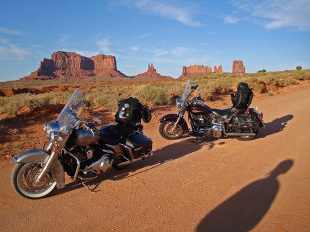 Harleys in the desert