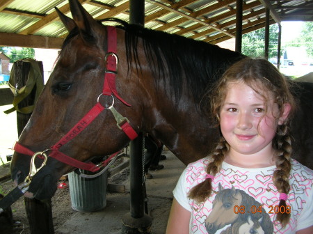 Allison at horse camp summer 2008