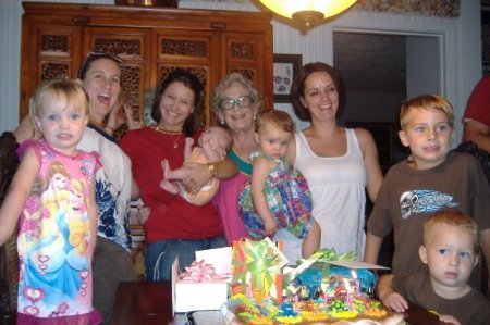 My Mom with all the Grands  & Great Grands
