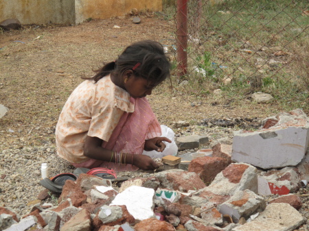 a girl in Ongole