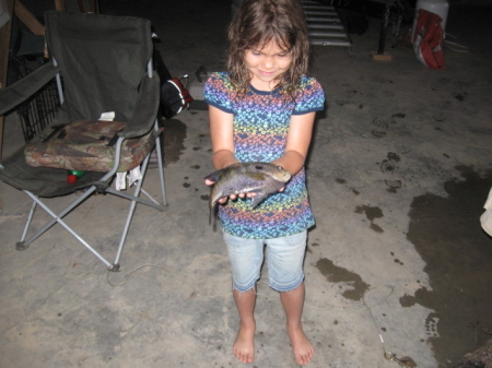 Oldest Grandaughter - Fish from our Pond