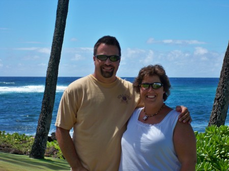 Candy and I, Kauai, Hawaii 2008