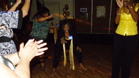 Is that a grandma/great-grandma getting down?