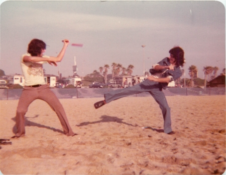 Having fun at Huntington Beach