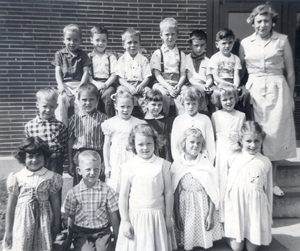 Room 1 Kindergarten Persell Elementary 1956-57