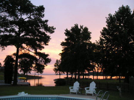 Sunset from the patio.