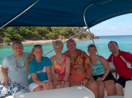 Terry Family on the boat in the BVI's - 2006