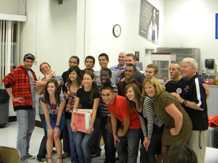 Cortez Swim team banquet, Seniors and Coaches