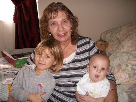 grandma joanne with makayla and cody