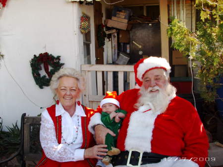 Santa & Mrs Claus with new greatgrandson