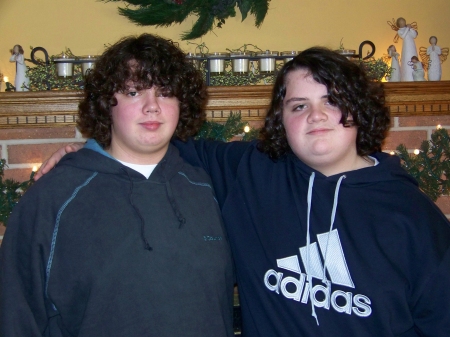 My boys during their rocker hair days