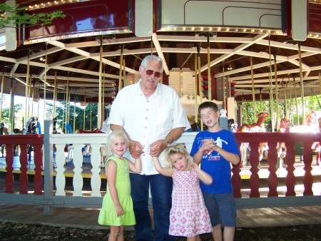 My Husband Jim and 3 of 7 Grandchildren