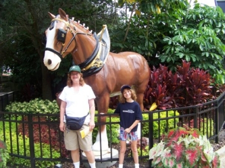 Kathy and Ashley Busch Gardens 2008