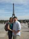 My son Tim and wife Roxanne in Paris, France